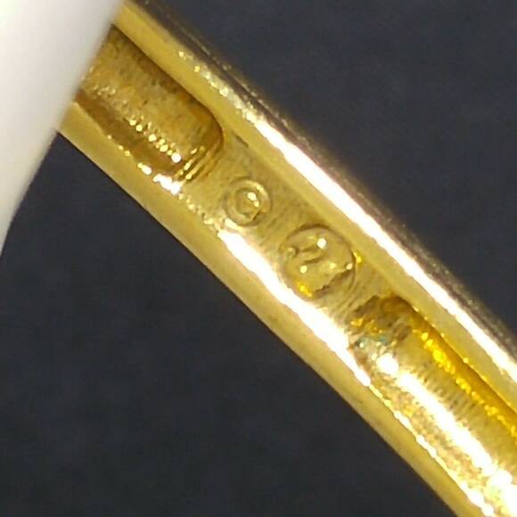 Vintage Swarovski Crystal Rhinestone Hinged Bangle Bracelet, Gold Plated, 1990s - Picture 3 of 10